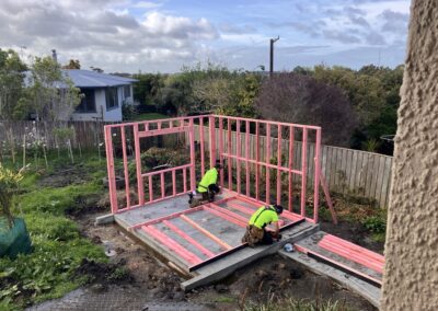 Timber framing going up for the new Bell Physiotherapy studio (photo 13)