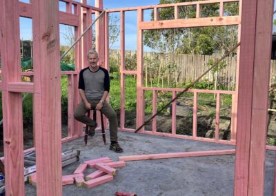 Timber framing going up for the new Bell Physiotherapy studio (photo 17)