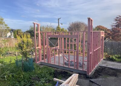 Timber framing going up for the new Bell Physiotherapy studio (photo 19)