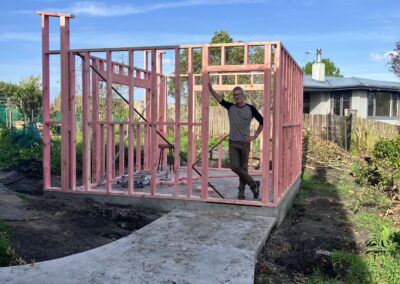 Timber framing going up for the new Bell Physiotherapy studio (photo 16)