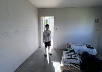 Interior lining and plastering inside the new Bell Physiotherapy studio (photo 29)