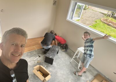 Interior lining and plastering inside the new Bell Physiotherapy studio (photo 40)