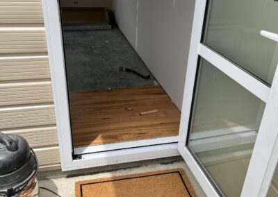Timber flooring being laid in the new Bell Physiotherapy studio (photo 41)